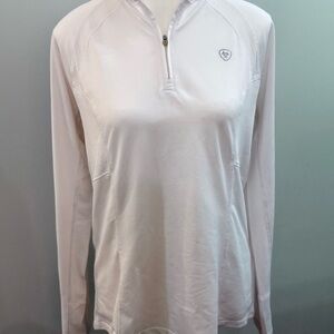 Ariat White Heat Series Fitted Long Sleeve Zippered Top